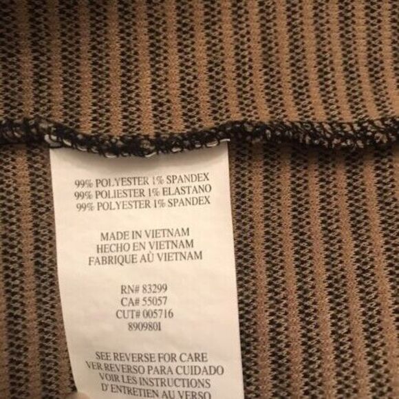 Vintage Tiana B. Beige and Black Animal Print Ruched Dress Size 20W - Picture 6 of 7